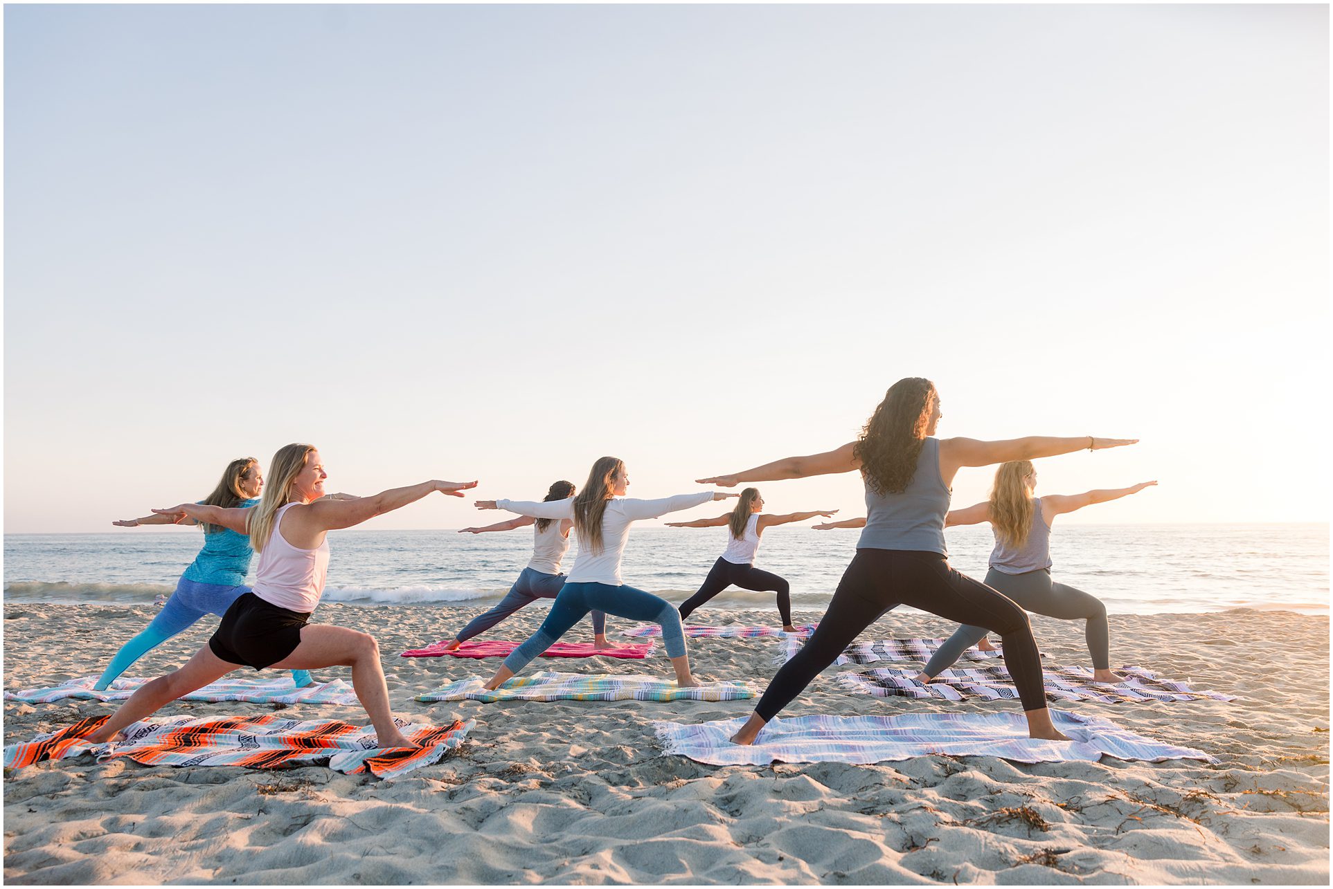 Beach Yoga studio branding photoshoot Carlsbad